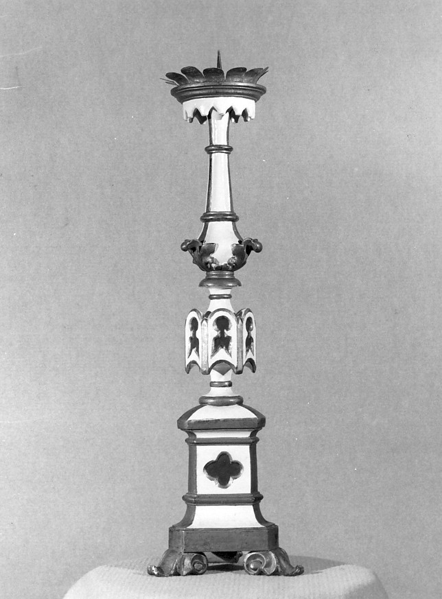 candelabro, serie - ambito veneto (seconda metà sec. XIX)