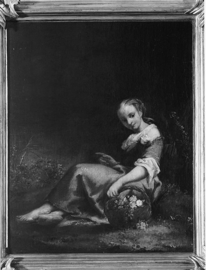 animali fantastici con satiri alati e figura femminile (dipinto) di Longhi Pietro (cerchia) (sec. XVIII)