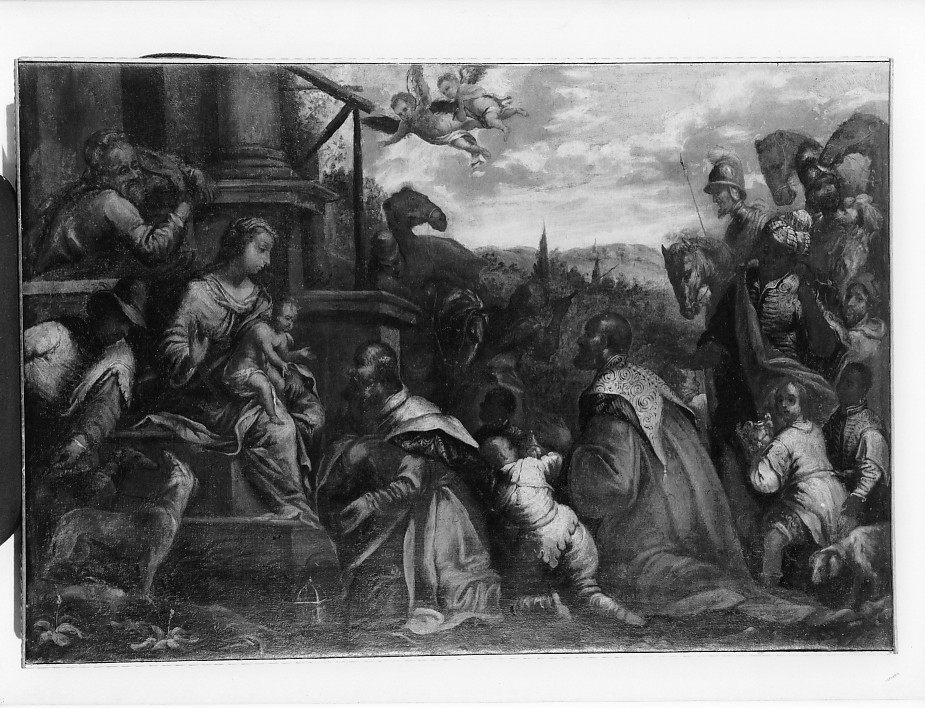 adorazione dei Re Magi (dipinto) - ambito veneto (prima metà sec. XVII)