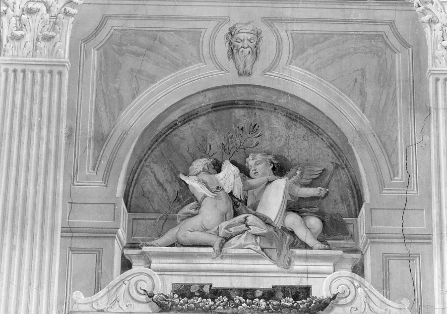 putti alati (dipinto) di Lorenzi Francesco (attribuito), Guidolini Paolo (attribuito) (sec. XVIII)