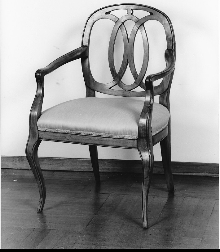 poltrona - ambito inglese (fine/inizio secc. XVIII/ XIX)