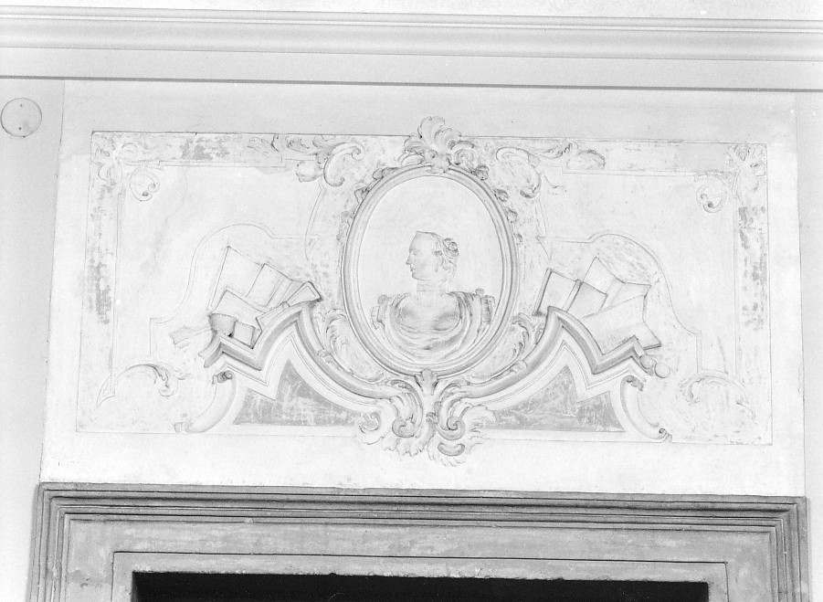 busto femminile (sovrapporta) - ambito veneto (prima metà sec. XVIII)