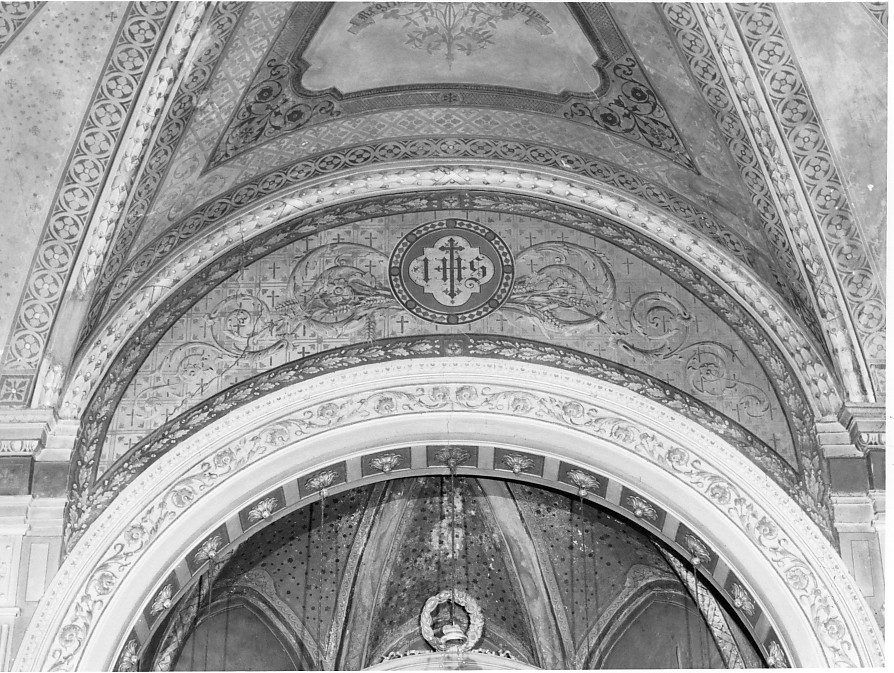 motivi decorativi vegetali (dipinto) di Cavedon Domenico (sec. XIX)