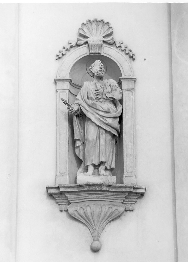 San Pietro Apostolo (statua) di Muttoni Pietro detto Muttoni Jacopo Pietro (sec. XVIII)