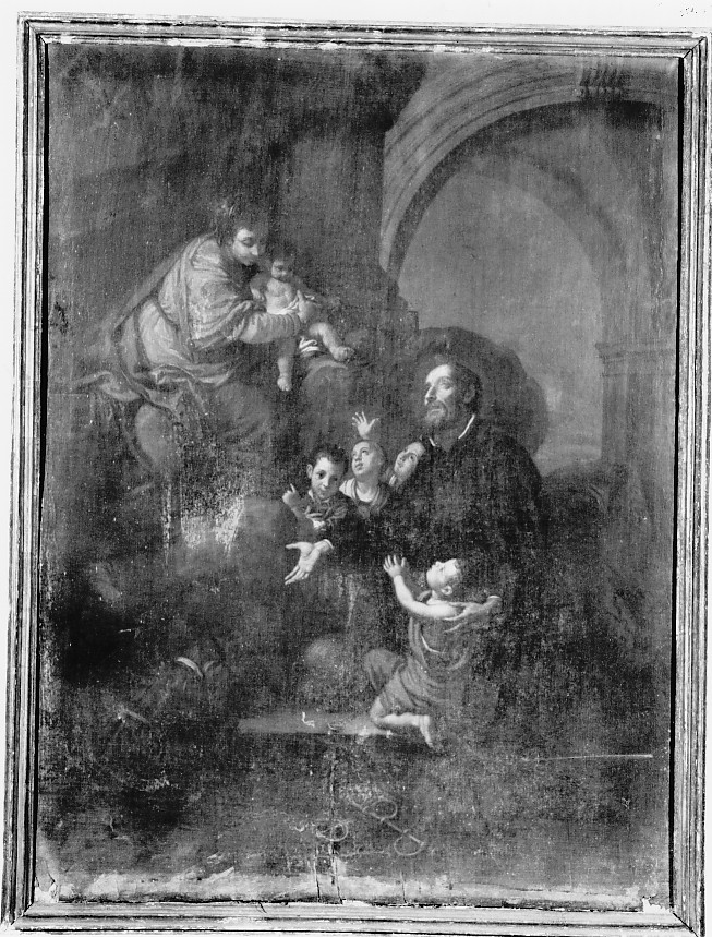 apparizione della Madonna a San Girolamo (dipinto) - ambito veneto (sec. XVIII)