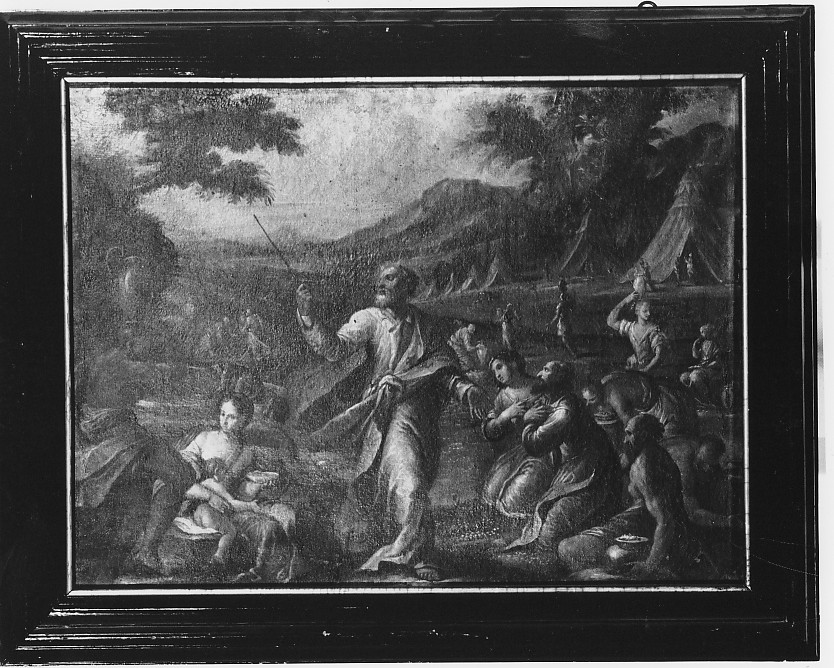 Mosè e la raccolta della manna (dipinto) di Rottenhammer Hans (sec. XVII)