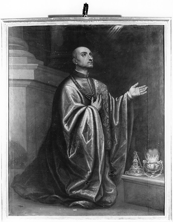 beato (dipinto) di Maganza Giambattista Vecchio detto Magagnò (sec. XVI)