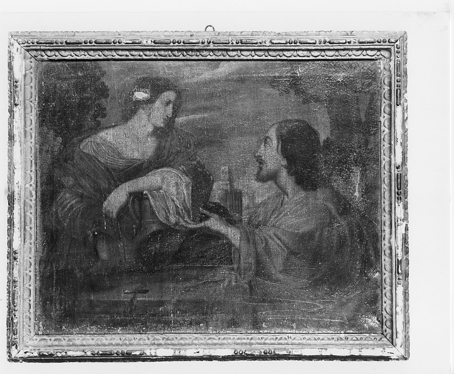 Cristo e la samaritana al pozzo (dipinto) - ambito vicentino (sec. XVII)