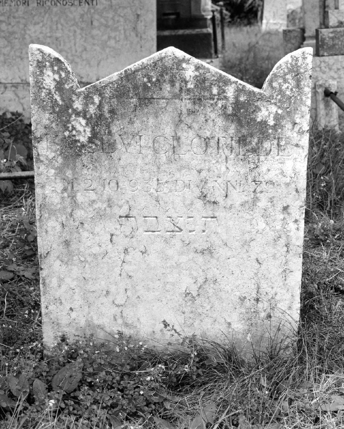 lapide tombale - ambito veneto (sec. XX)