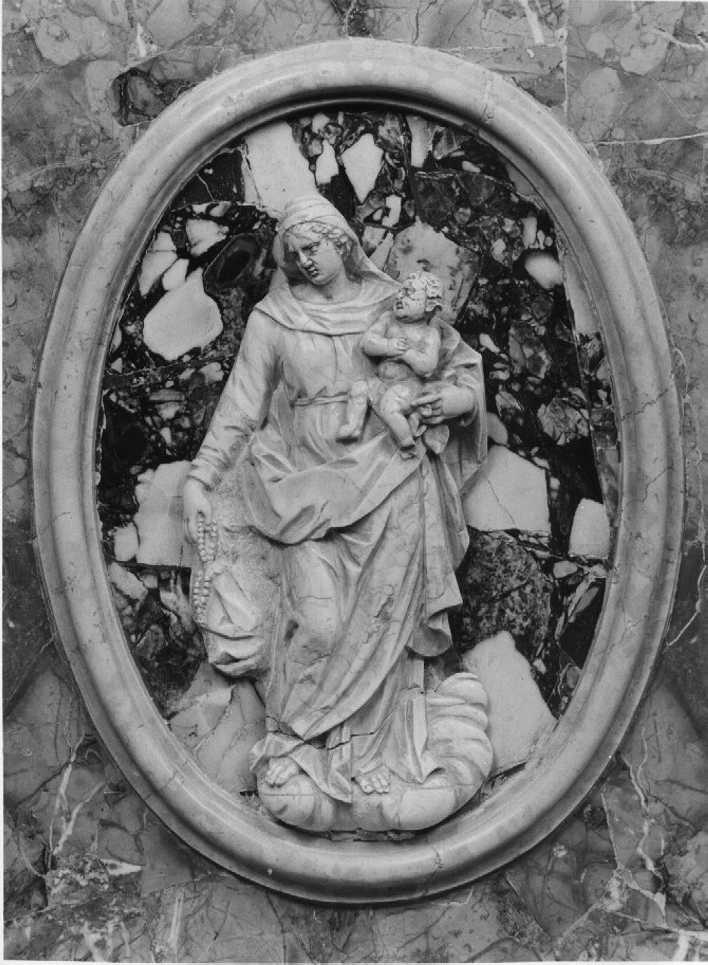 Madonna del Rosario (rilievo) - ambito veneto (sec. XVIII)