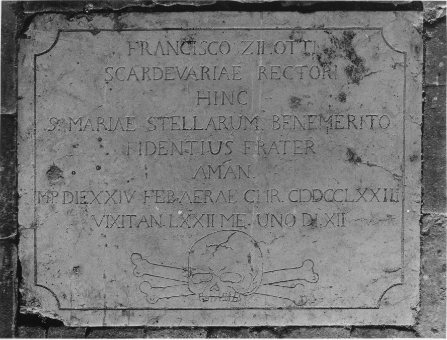 lapide - ambito veneto (sec. XVIII)