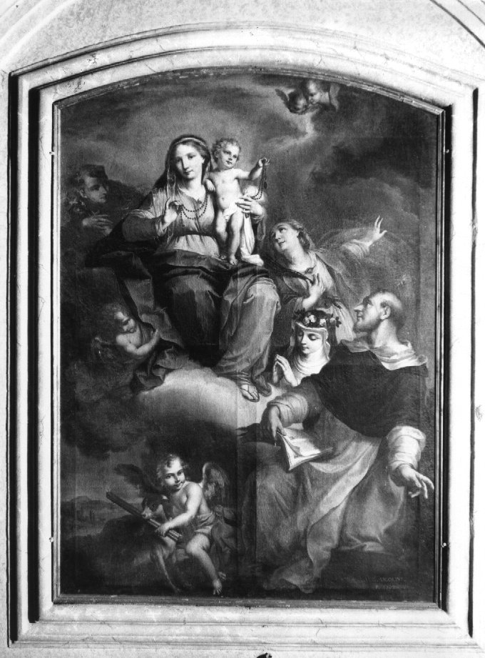 Madonna con Bambino e Santi (dipinto) di Ugolini Agostino (sec. XVIII)