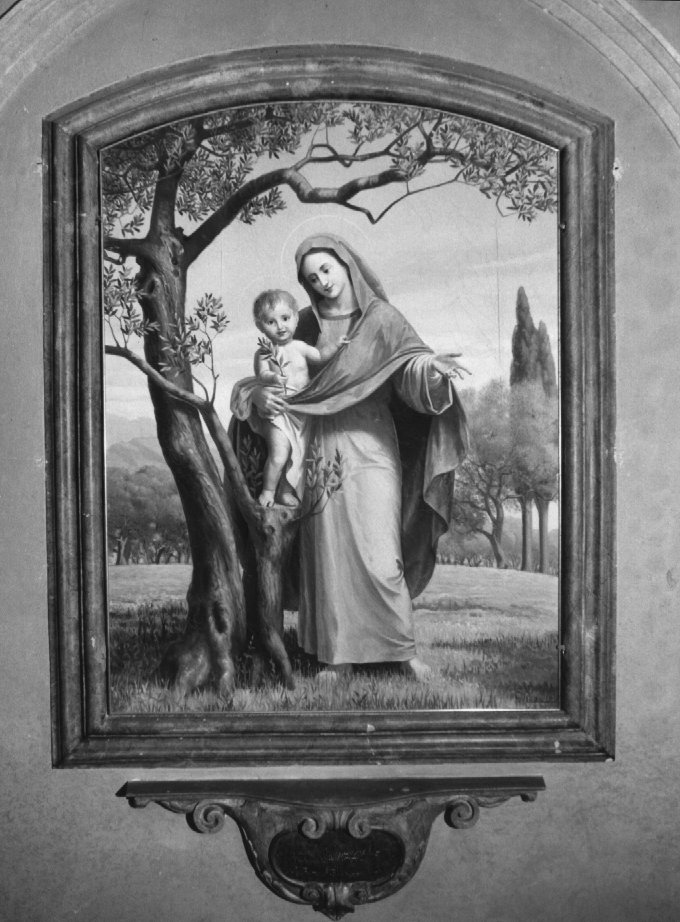 Madonna con Bambino (dipinto) di Resi G (sec. XX)