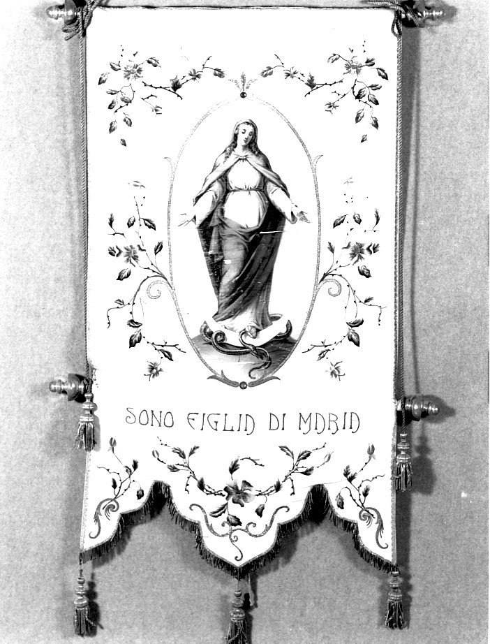 stendardo processionale - manifattura veronese (seconda metà sec. XIX)