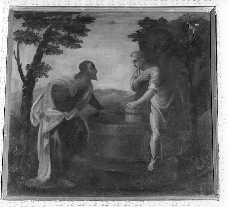 Cristo e la samaritana (dipinto) - ambito veronese (secc. XVIII/ XIX)