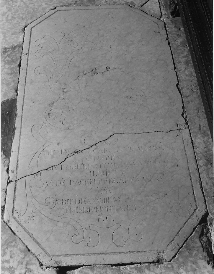 lastra tombale - ambito veronese (sec. XVIII)