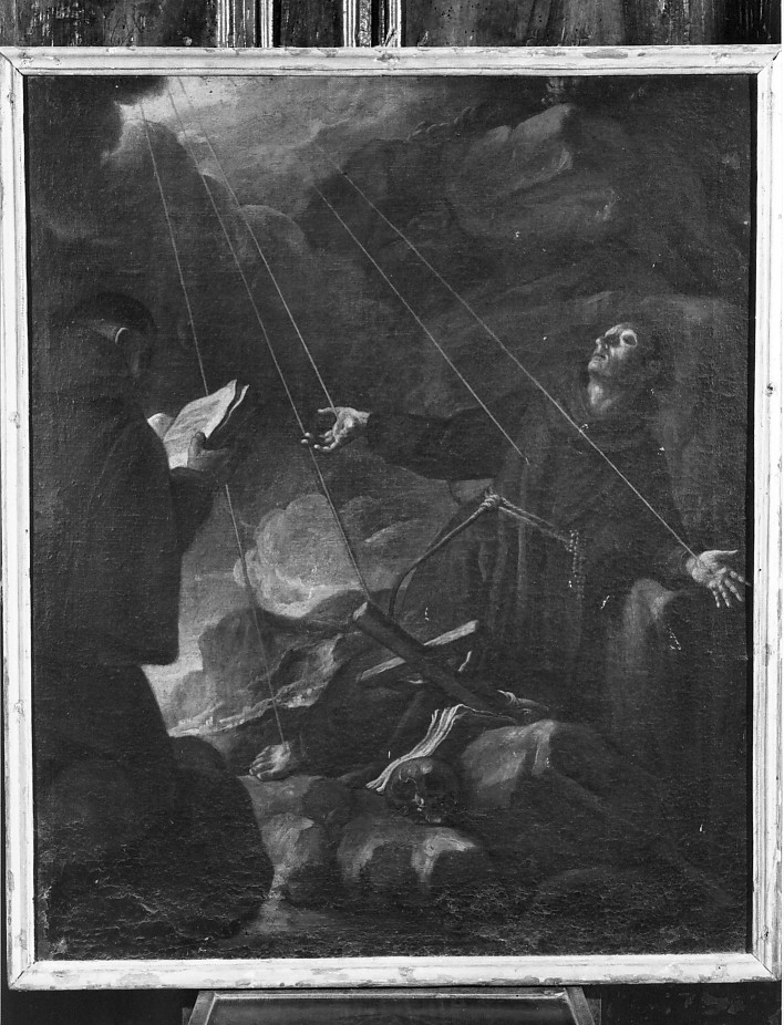 San Francesco d'Assisi riceve le stimmate (dipinto) - ambito veronese (prima metà sec. XVIII)