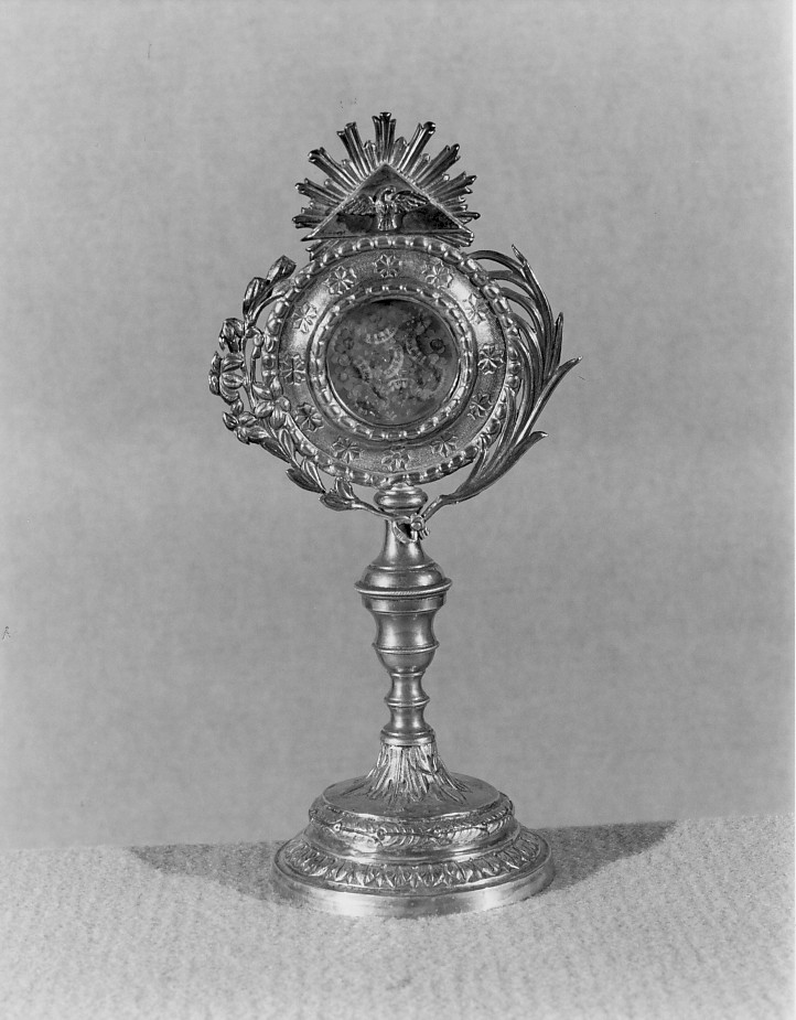reliquiario - a ostensorio - ambito veneto (sec. XIX)