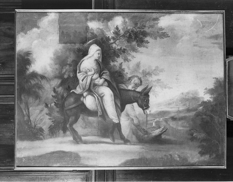 fuga in Egitto (dipinto) - ambito veronese (sec. XVIII)