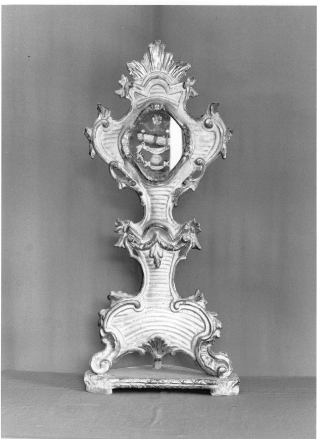 reliquiario - a tabella - ambito veneto (sec. XVIII)