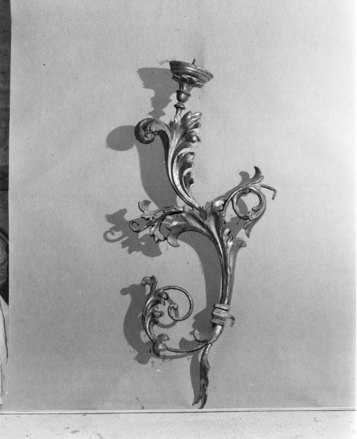 candeliere, elemento d'insieme - ambito veneto (sec. XIX)