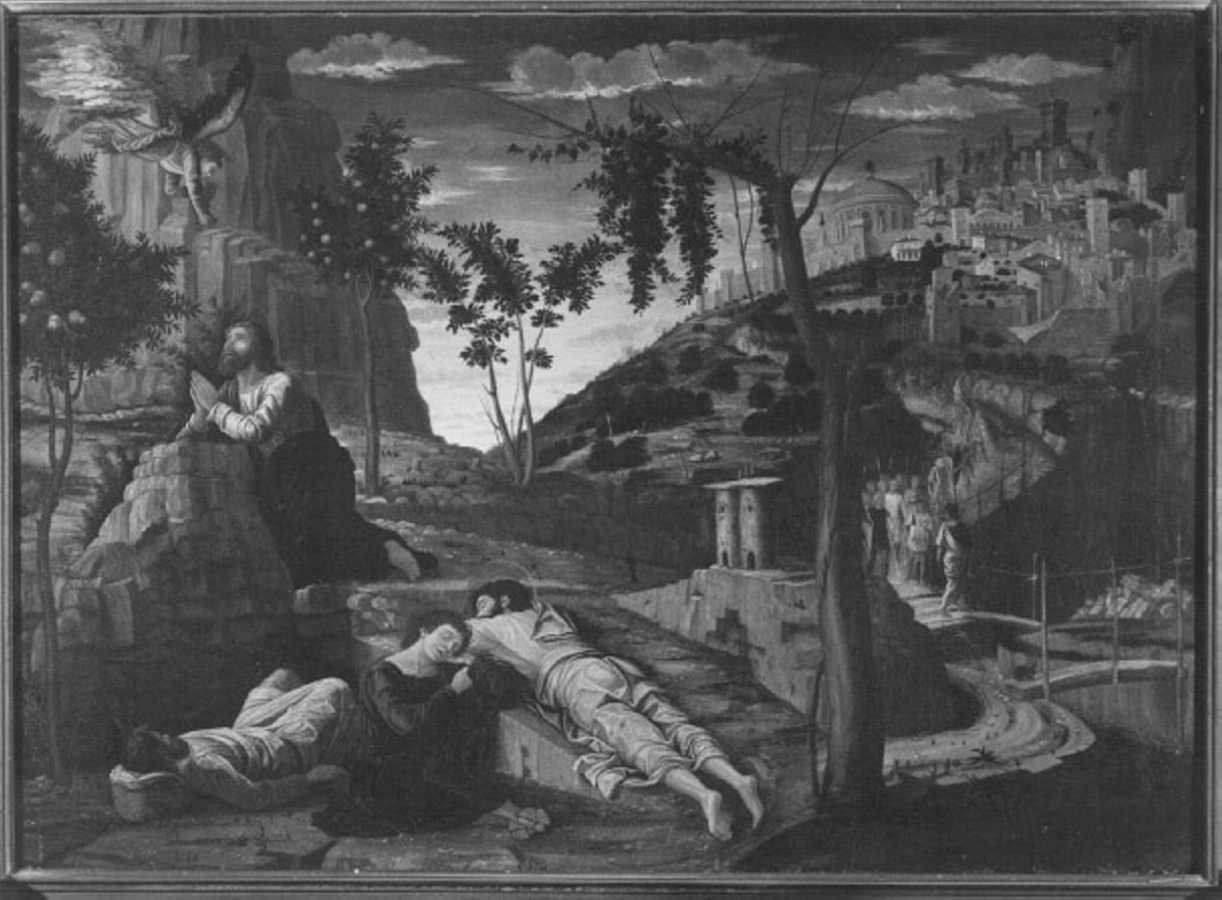 orazione di Cristo nell'orto di Getsemani (dipinto, elemento d'insieme) di Caliari Paolo detto Caliari Paolino (sec. XVIII)