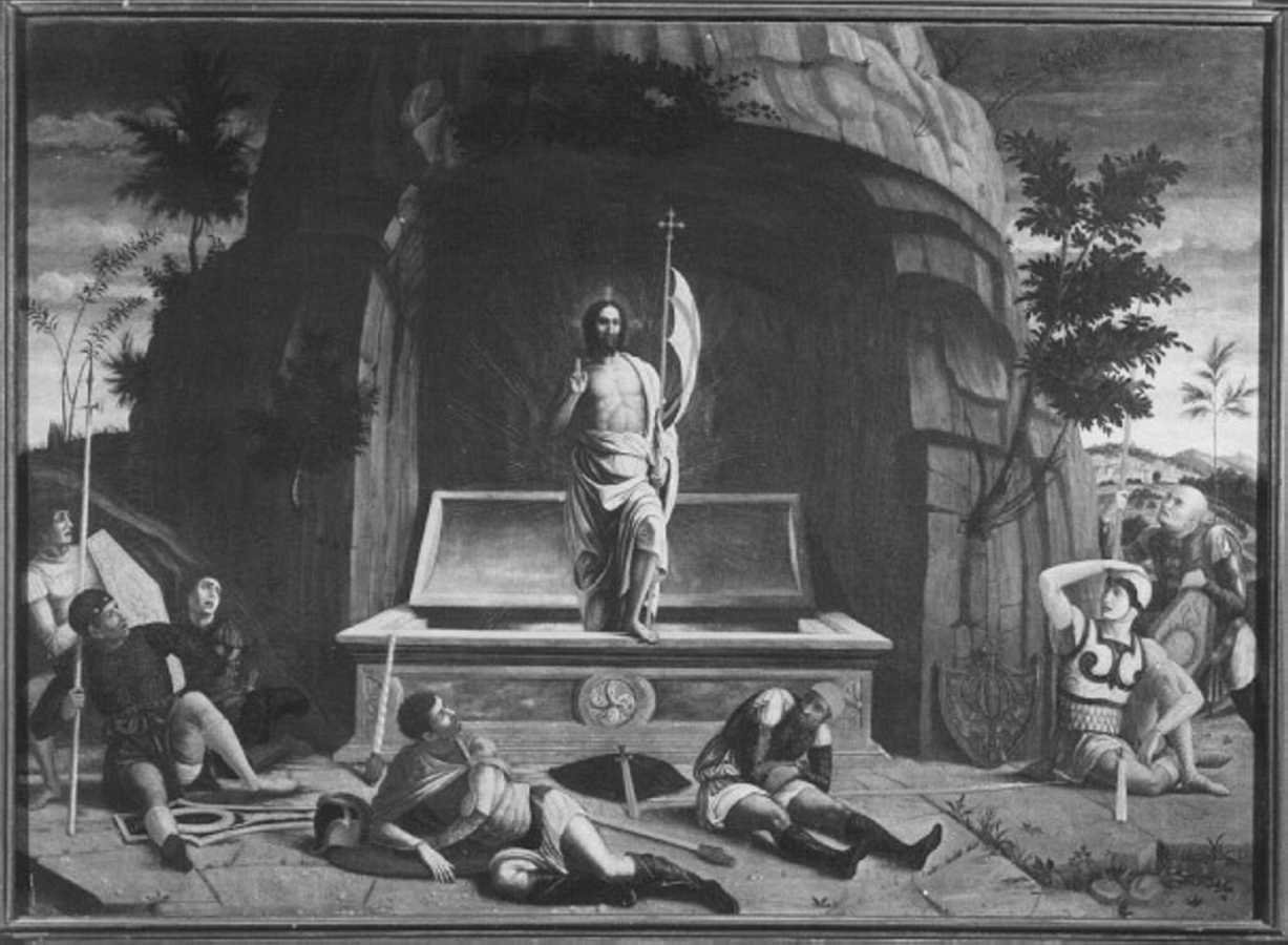 resurrezione di Cristo (dipinto, elemento d'insieme) di Caliari Paolo detto Caliari Paolino (sec. XVIII)