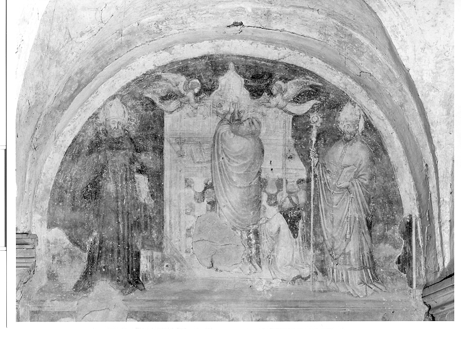 messa di San Gregorio (dipinto) di Martino da Verona (attribuito) (sec. XIV)