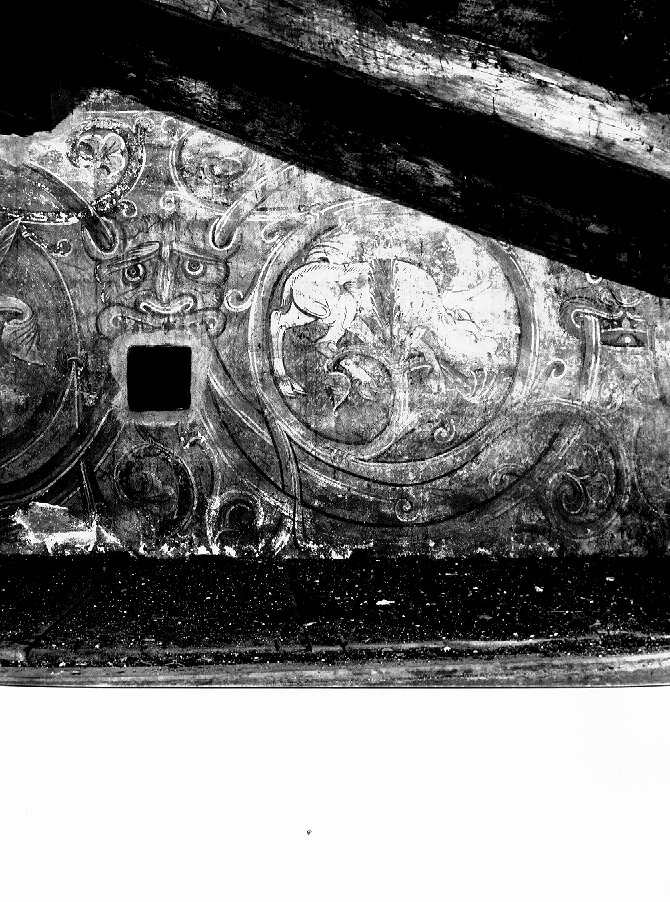 motivi decorativi (dipinto) di Frescante della Torre di San Zeno (attribuito) (metà sec. XIII)