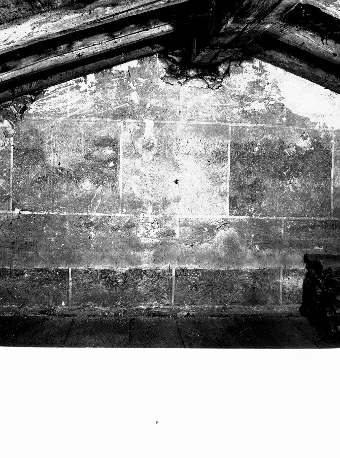 motivi decorativi geometrici (dipinto) di Frescante della Torre di San Zeno (attribuito) (metà sec. XIII)