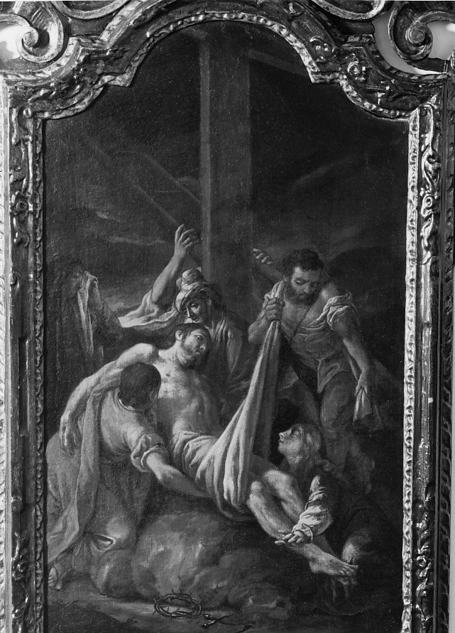 deposizione di Cristo dalla croce (dipinto) - ambito veronese (sec. XVIII)