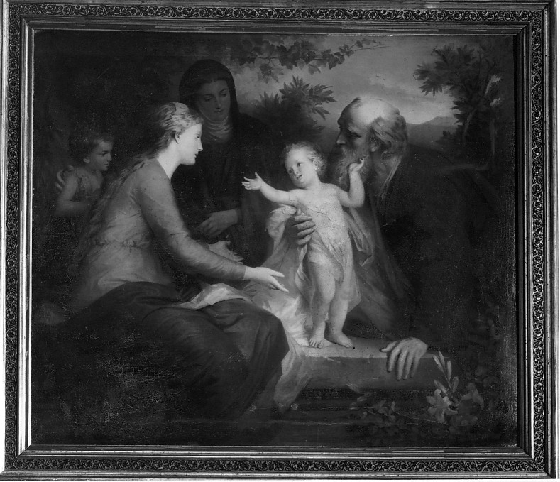 Sacra Famiglia con San Giovannino e Sant'Elisabetta (dipinto) - ambito veneto (inizio sec. XX)