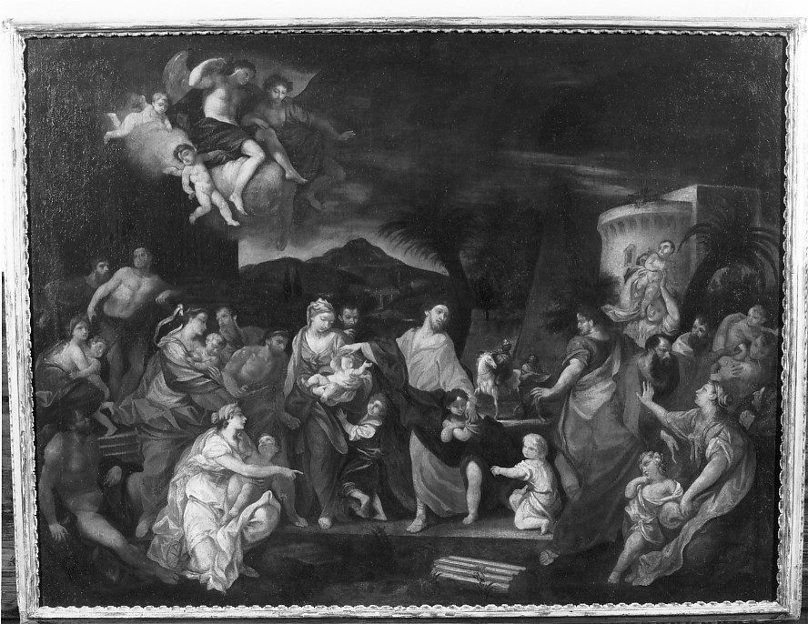 Cristo benedice i fanciulli (dipinto) di Marchesini Alessandro (maniera) (inizio sec. XVIII)