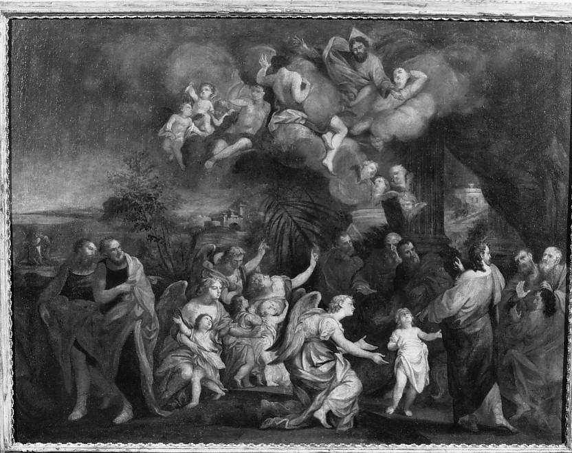 Cristo benedice i fanciulli (dipinto) di Marchesini Alessandro (maniera) (inizio sec. XVIII)