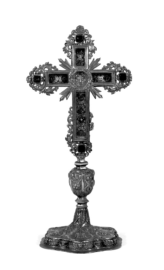 reliquiario - a croce - ambito veronese (sec. XVII)