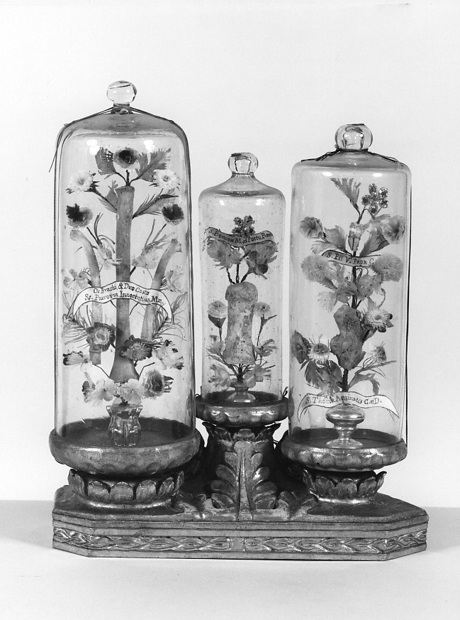 fiala di pellegrinaggio, serie - ambito veronese (sec. XIX)