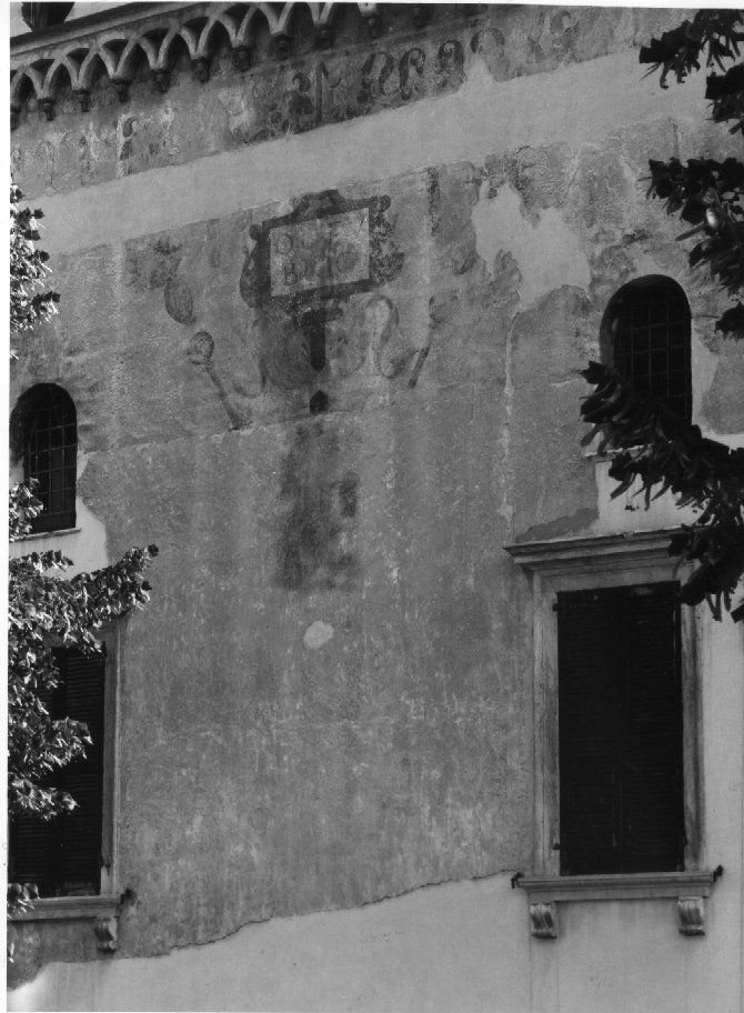 iscrizione (dipinto, frammento) - ambito veronese (fine sec. XVI)