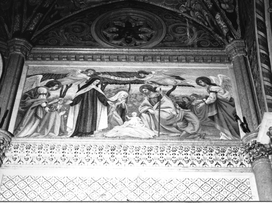 decorazione musiva di Cassioli Giuseppe, Castaman G (sec. XX)