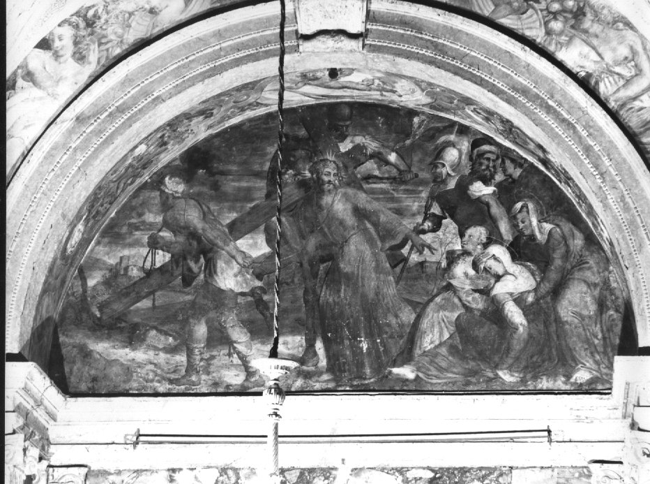 Cristo consola le pie donne (dipinto) di D'Angolo Battista detto Battista Del Moro (attribuito) (sec. XVI)