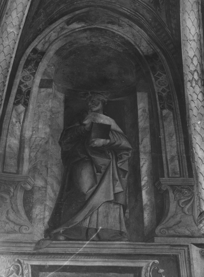 Santo (dipinto) di Cincani Bartolomeo detto Bartolomeo Montagna (sec. XVI)