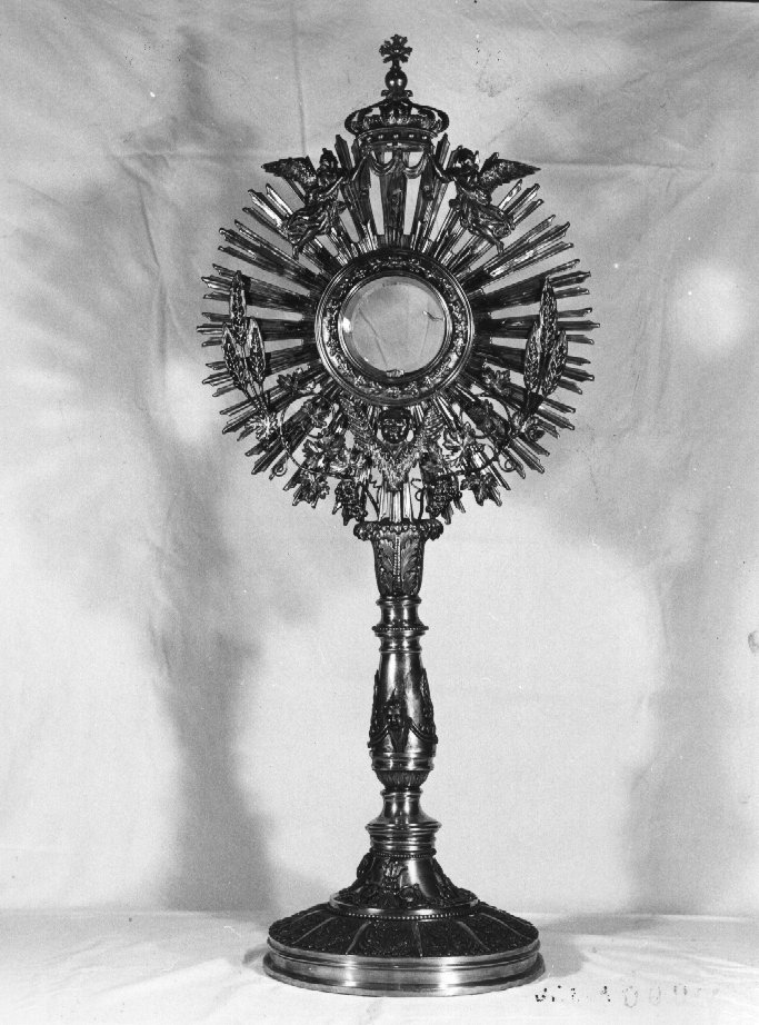 ostensorio - a raggiera - ambito veronese (sec. XIX)