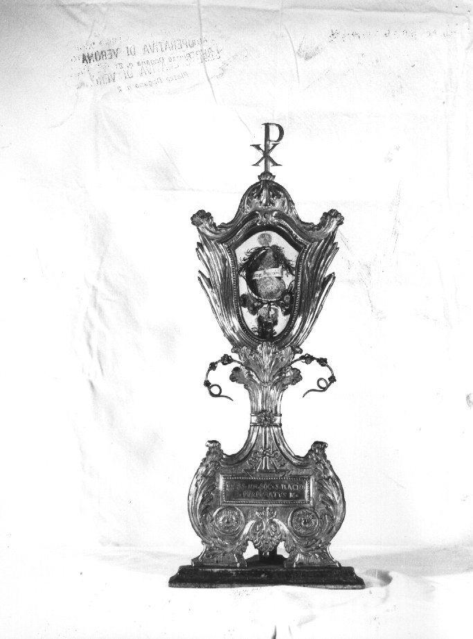 reliquiario - manifattura veneta (sec. XVIII)