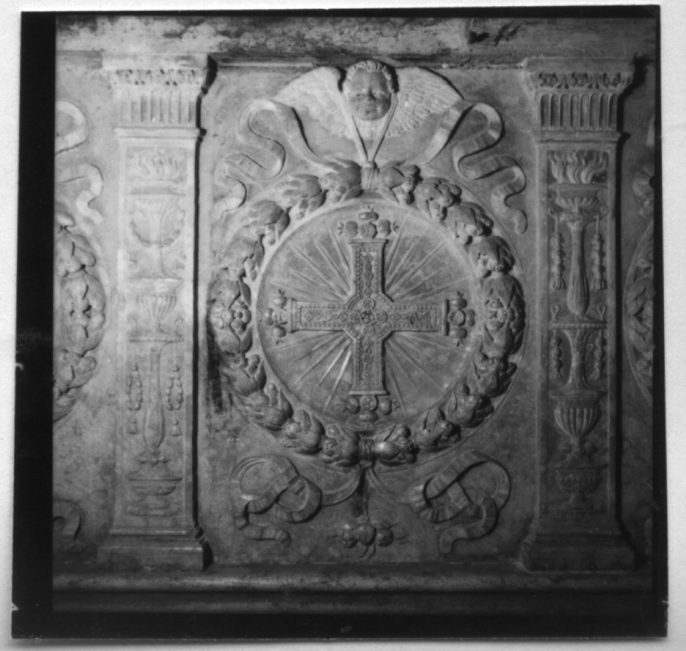 croce (pannello) di Panteo Bernardino (sec. XVI)