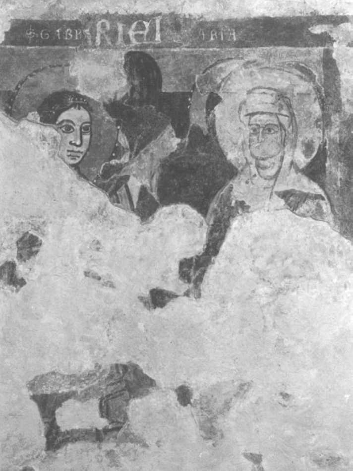 Annunciazione (dipinto, frammento) - ambito veronese (fine/inizio secc. XII/ XIII)