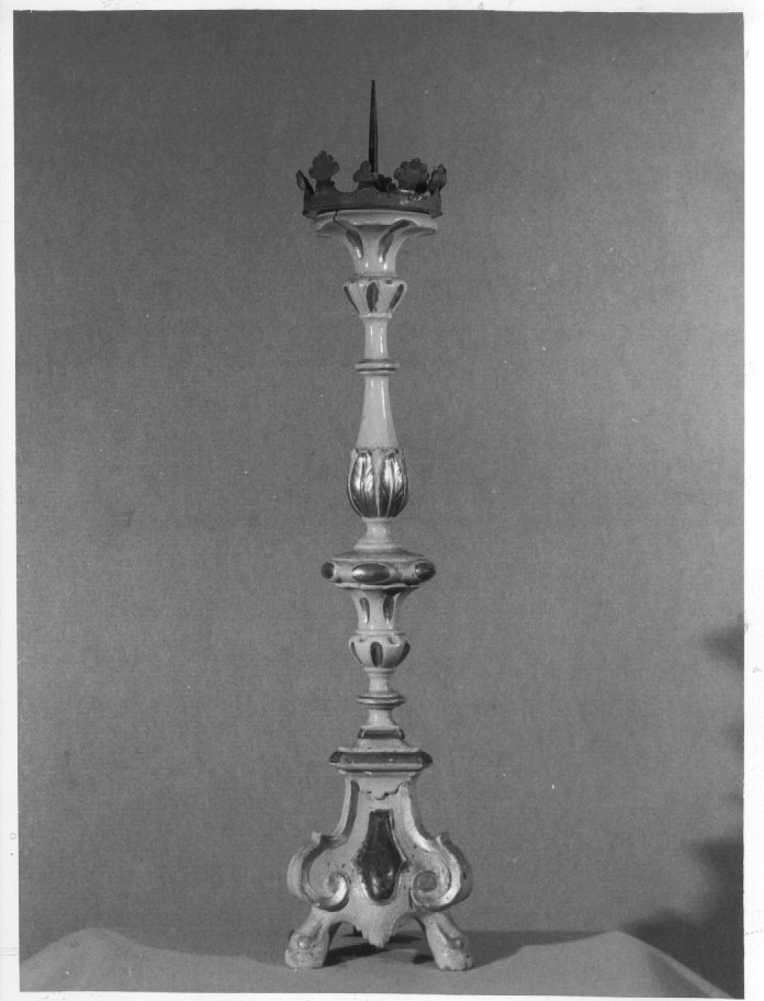 candeliere d'altare - ambito veneto (prima metà sec. XIX)