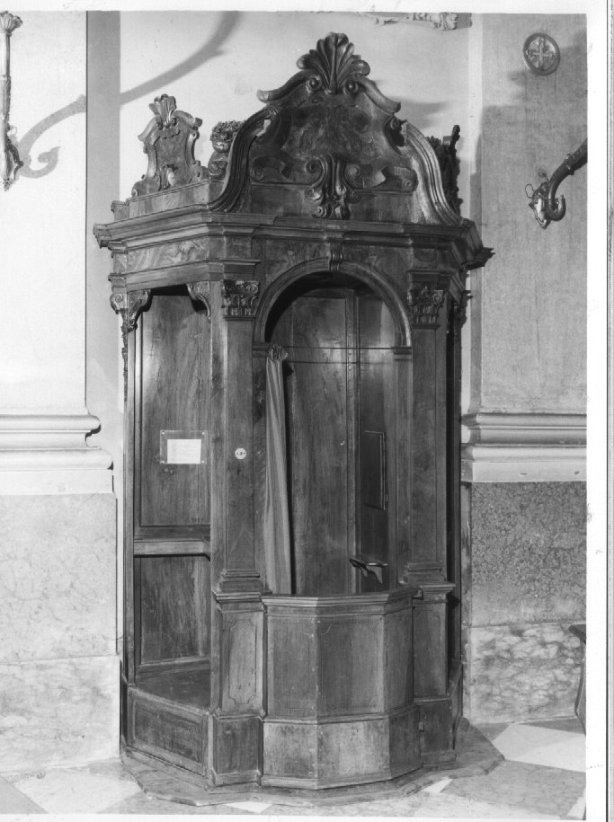 confessionale - ambito veneto (fine/inizio secc. XVIII/ XIX)