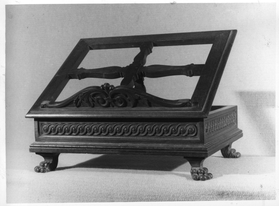 leggio da tavolo - ambito veneto (primo quarto sec. XX)