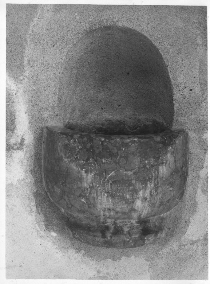 acquasantiera da parete - bottega veneta (seconda metà sec. XVIII)