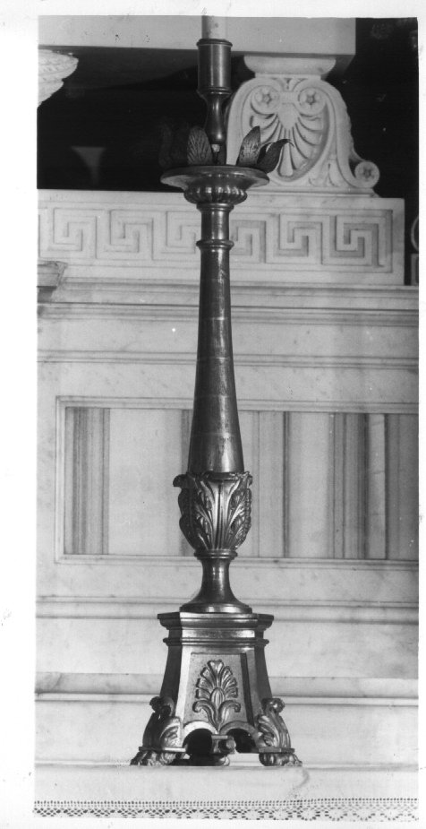 candeliere - ambito veneto (seconda metà sec. XIX)