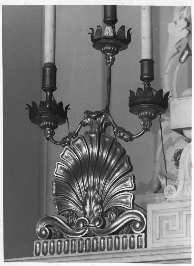 candeliere - ambito veneto (seconda metà sec. XIX)